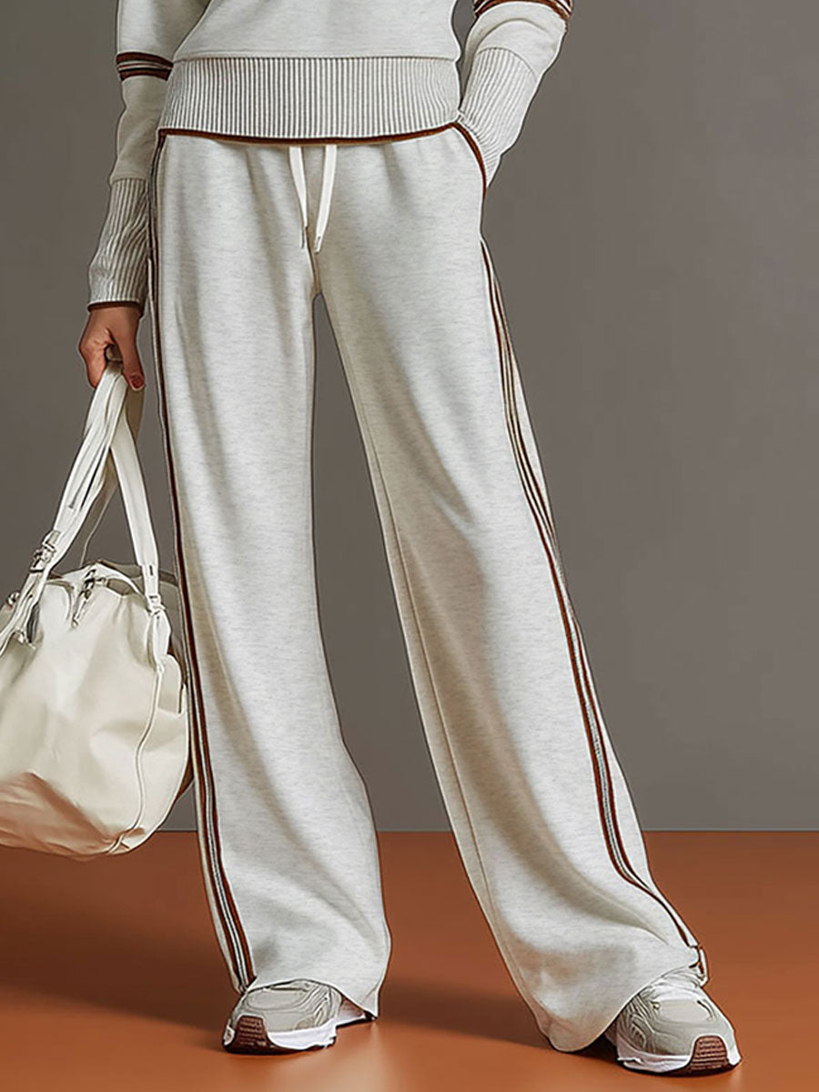 Marieta - Comfortable Blouse and Wide Leg Pants