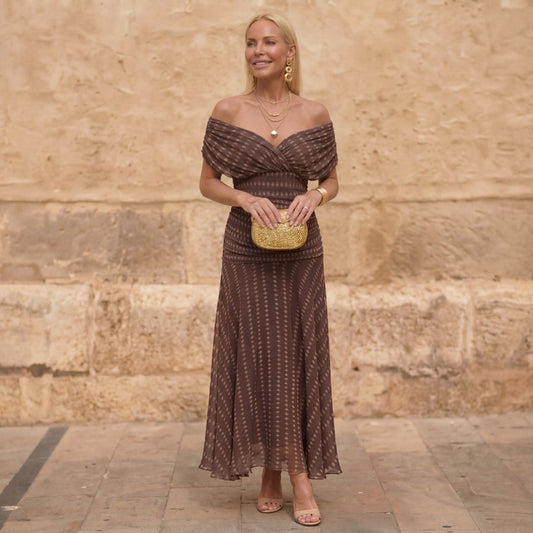 Sienna | Geometric Fluid Dress