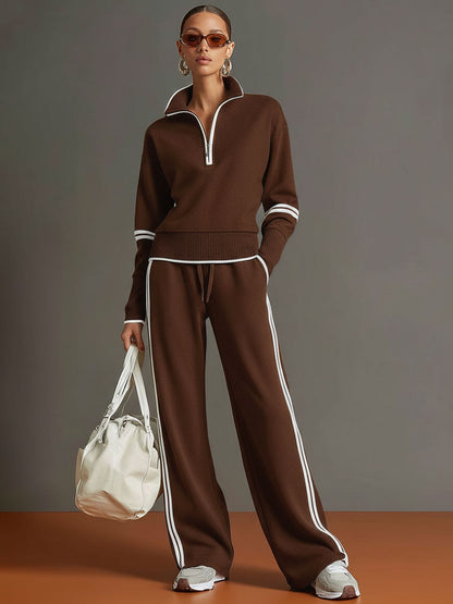 Marieta - Comfortable Blouse and Wide Leg Pants