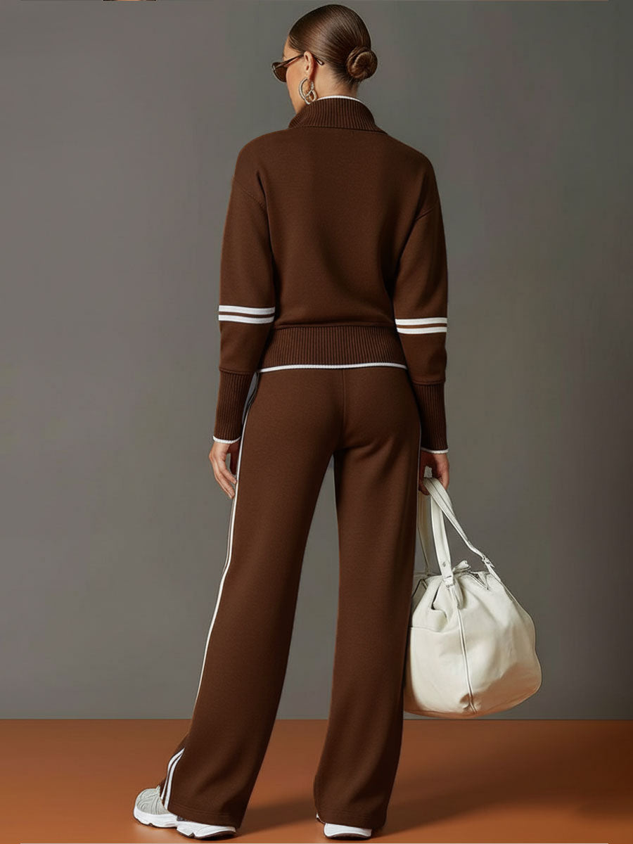 Marieta - Comfortable Blouse and Wide Leg Pants