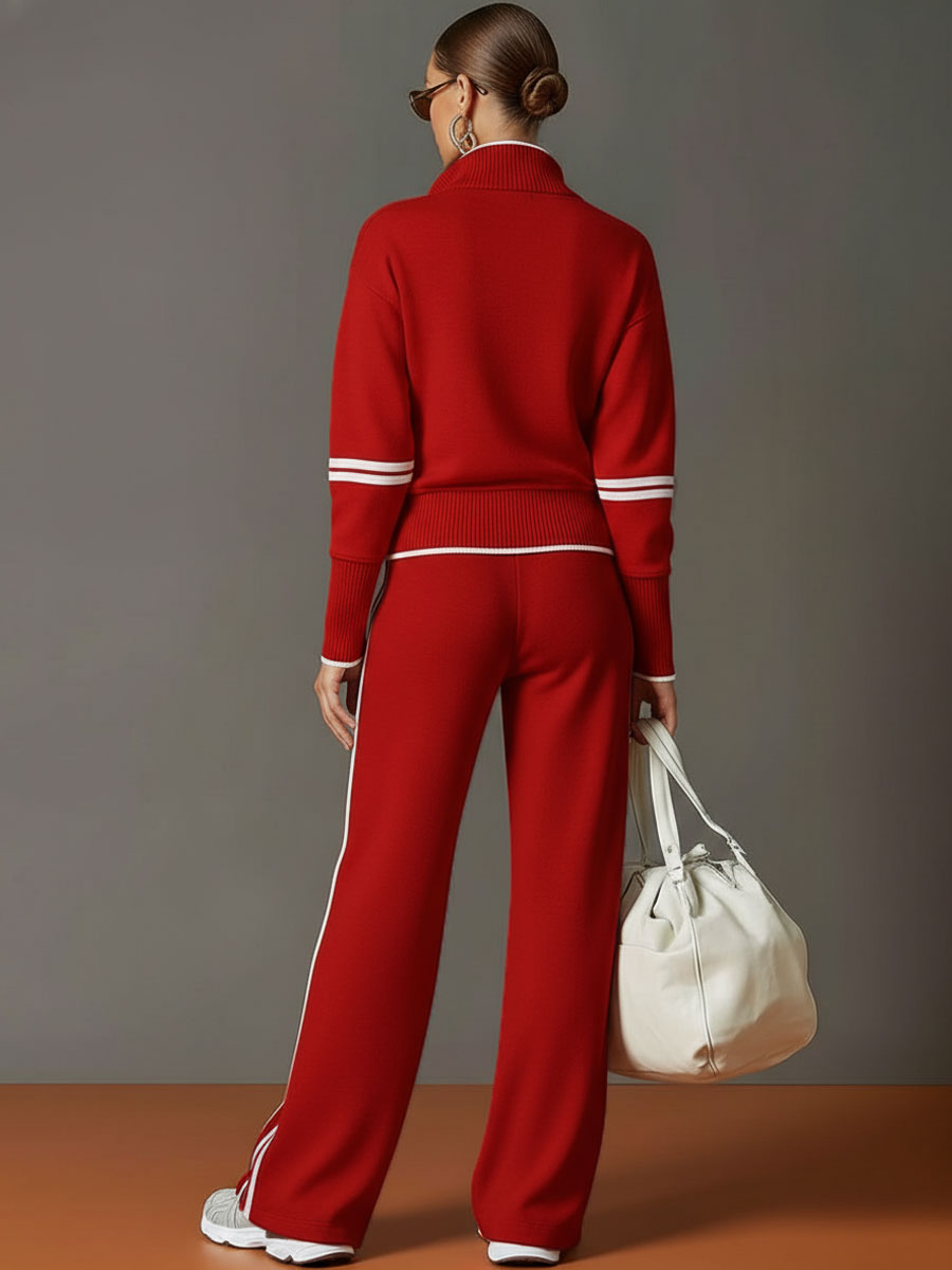 Marieta - Comfortable Blouse and Wide Leg Pants