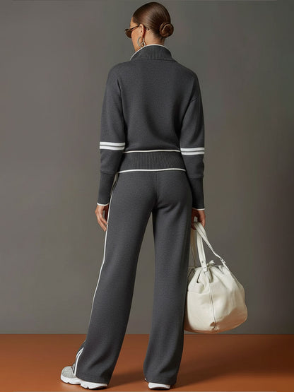 Marieta - Comfortable Blouse and Wide Leg Pants
