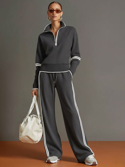 Marieta - Comfortable Blouse and Wide Leg Pants