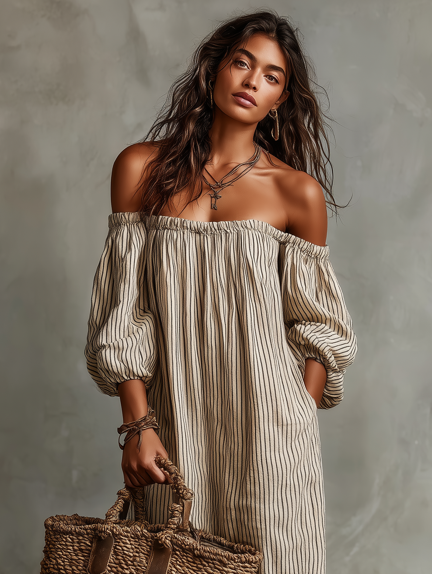 Elena | Long Fluid Dress - Elegant Long Dress