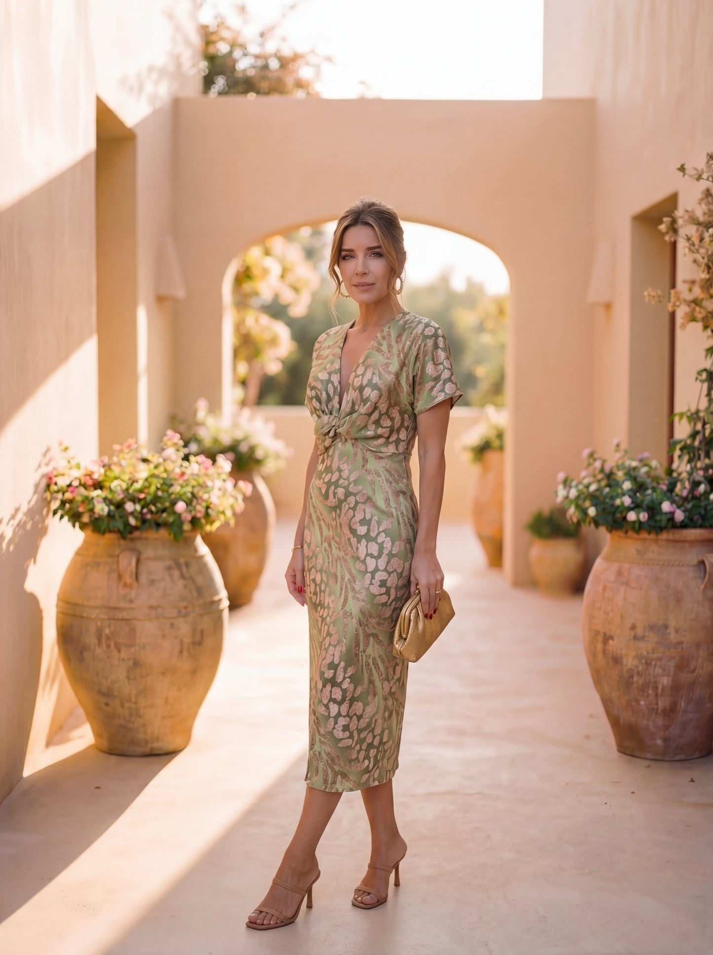 Sophie - Elegant Flowy Midi Dress