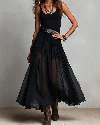 EUPHORIA SET - Elegant Double Layer Dress