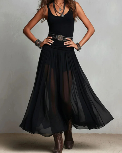 EUPHORIA SET - Elegant Double Layer Dress