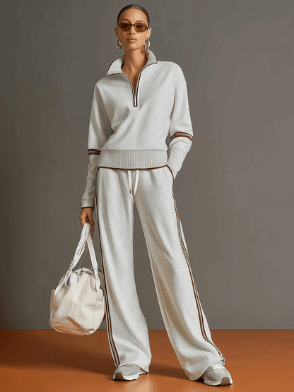Marieta - Comfortable Blouse and Wide Leg Pants