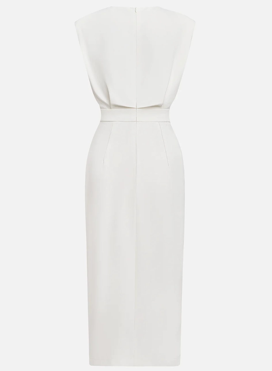 Sophie - Elegant Fitted Midi Dress
