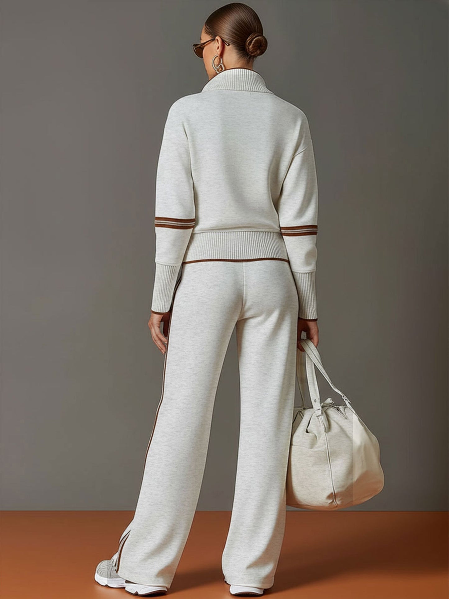 Marieta - Comfortable Blouse and Wide Leg Pants