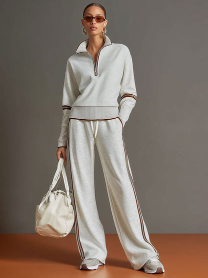 Marieta - Comfortable Blouse and Wide Leg Pants